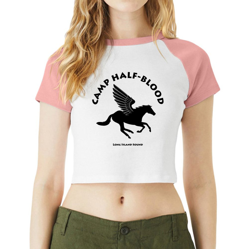 Camp Half Blood , Raglan Crop Top by new121 | Artistshot