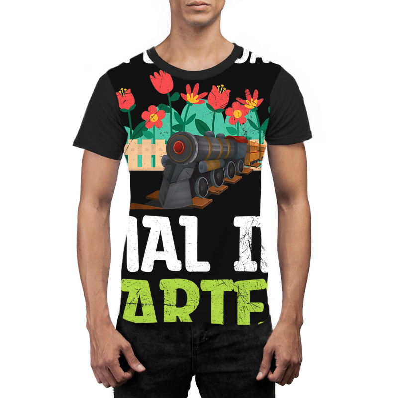 Ich Bin Dann Mal Im Garten Garden Train Model Rail Graphic T-shirt | Artistshot