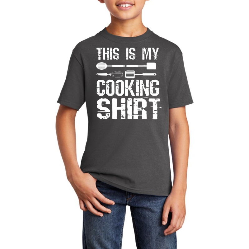 This Is My Cooking Shirt Cool Cook Chef Recipe Book Baking Basic Youth T-shirt by celanasubek | Artistshot