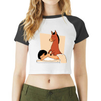 Donkey Massaging Human, Donkey Massaging Human Vintage, Donkey Massagi Raglan Crop Top | Artistshot