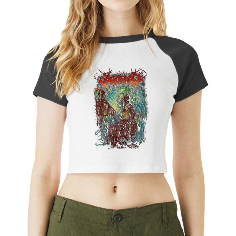 Bortered Raglan Crop Top by cm-arts | Artistshot