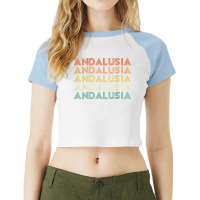 Andalusia T Shirt Raglan Crop Top | Artistshot