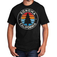 Sonoma California Ca Vintage Graphic Retro 70s T Shirt Basic T-shirt | Artistshot