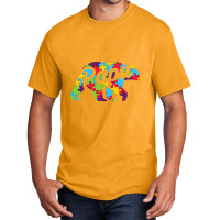 Autism Papa Bear Autism Awareness Basic T-shirt | Artistshot