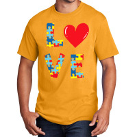 Love Autism Awareness Basic T-shirt | Artistshot