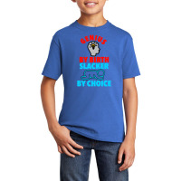 Genius Brain By Birth Slacker By Choice Basic Youth T-shirt | Artistshot