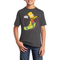 The Simpsons Bart Simpson Eat My Shorts T Shirt Basic Youth T-shirt | Artistshot