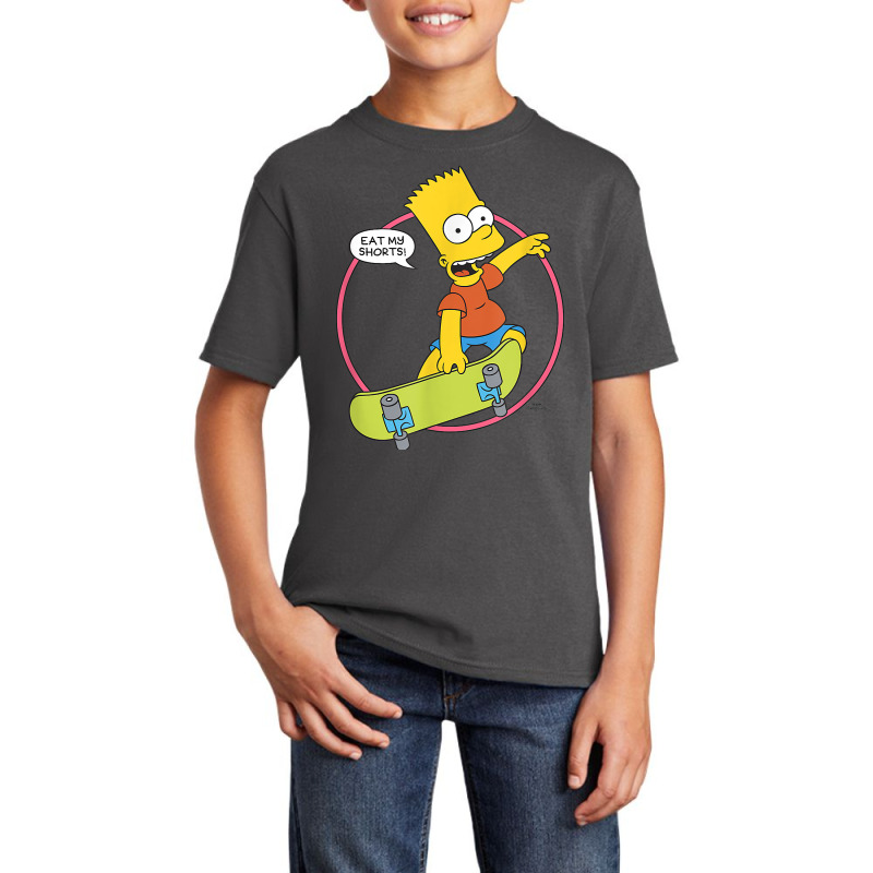 The Simpsons Bart Simpson Eat My Shorts T Shirt Basic Youth T-shirt by rainandehay | Artistshot