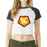 Retro Vintage Peacemaker Of Emblem For Lover T Shirt Raglan Crop Top | Artistshot