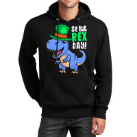 Happy St Pat Rex Day Dinosaur Irish Shamrock St Pa Unisex Hoodie | Artistshot