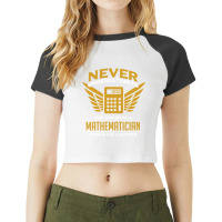 Math Calculator Raglan Crop Top | Artistshot