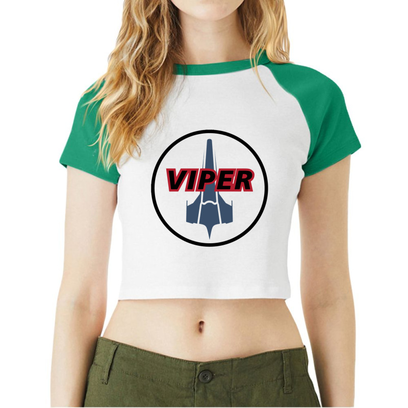 Battlestar Galactica - Viper Mark Ii Raglan Crop Top by cm-arts | Artistshot