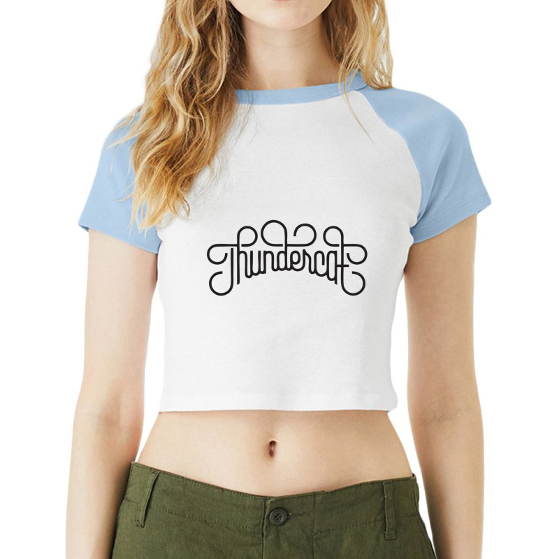 Lightning Cat Raglan Crop Top by JESSICAALLEN | Artistshot