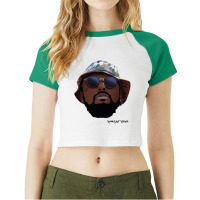 Schoolboy Q - Rshh Cartoon Long Sleeve Raglan Crop Top | Artistshot