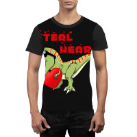 I Steal Hearts Dinosaur Dino T Rex Valentines Day  Graphic T-shirt | Artistshot