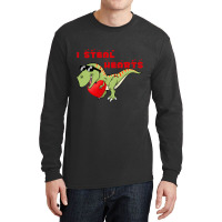 I Steal Hearts Dinosaur Dino T Rex Valentines Day  Long Sleeve Shirts | Artistshot