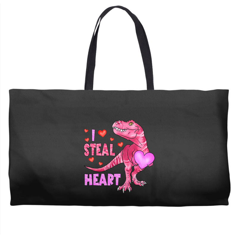 I Steal Hearts Dinosaur Lover Kids Boys Valentines Weekender Totes | Artistshot