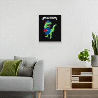 I Steal Hearts Dinosaur Lover Valentines Day Meme Metal Print Vertical | Artistshot