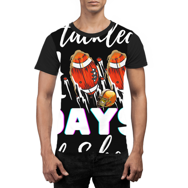 I Tackled 100 Day Of School Football Boy 100th Day Graphic T-shirt | Artistshot