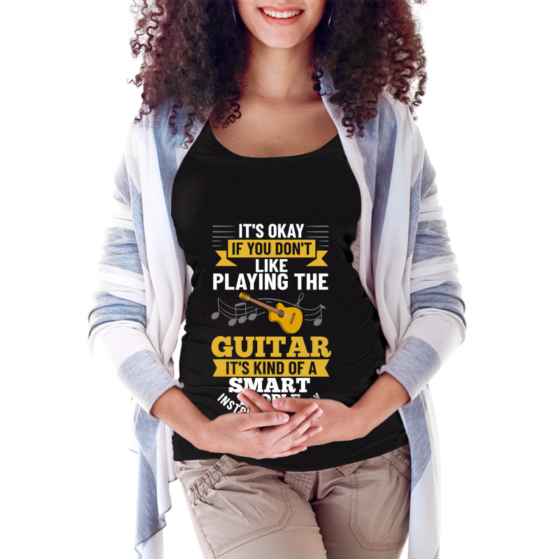 Guitar Lesson Guitarist Beginner Music Instrument  Maternity Scoop Neck T-shirt by KarimSatterfield | Artistshot