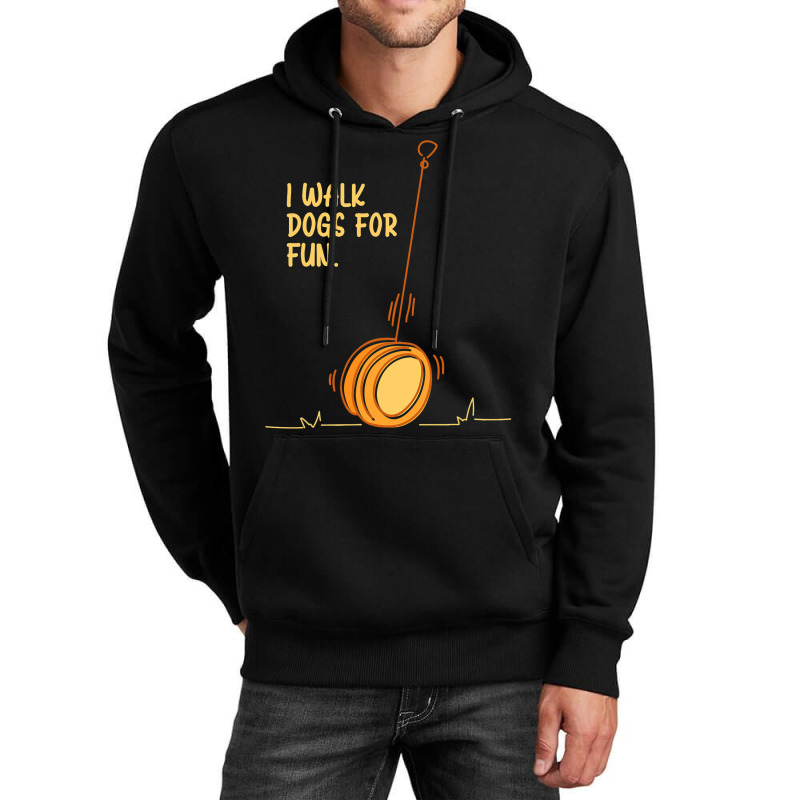 I Walk Dogs For Fun Circular Object Yoyo Toy Unisex Hoodie | Artistshot