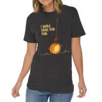 I Walk Dogs For Fun Circular Object Yoyo Toy Vintage T-shirt | Artistshot