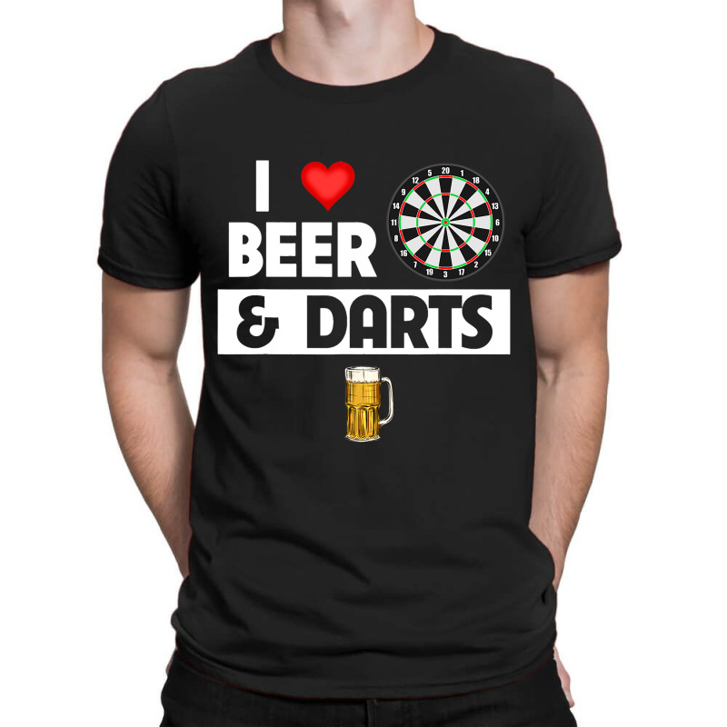 I Love Beer And Darts Board Game Tournament Player T-shirt | Artistshot