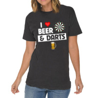 I Love Beer And Darts Board Game Tournament Player Vintage T-shirt | Artistshot