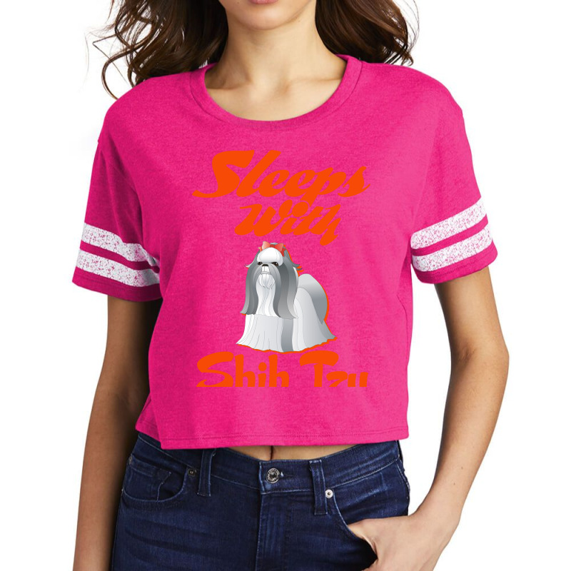 Sleeps With Shih Tzu Scorecard Crop Tee by tshiart | Artistshot