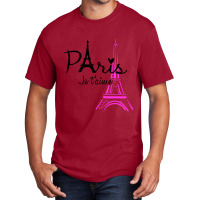 I Love Paris Eiffel Basic T-shirt | Artistshot