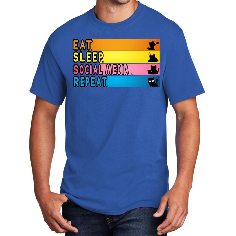 Eat Sleep Repeat Basic T-shirt | Artistshot