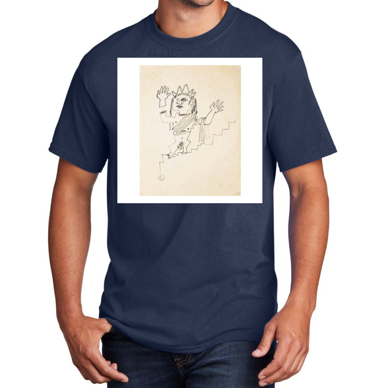 Jean Cocteau Litograph Basic T-shirt by Kelly S | Artistshot