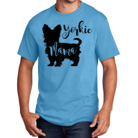 Yorkie Mama Profile Yorkshire Terrier Fun Dog Mom Gift T Shirt Basic T-shirt | Artistshot