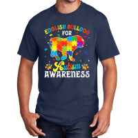 English Bulldog Dog Autism Awareness Basic T-shirt | Artistshot