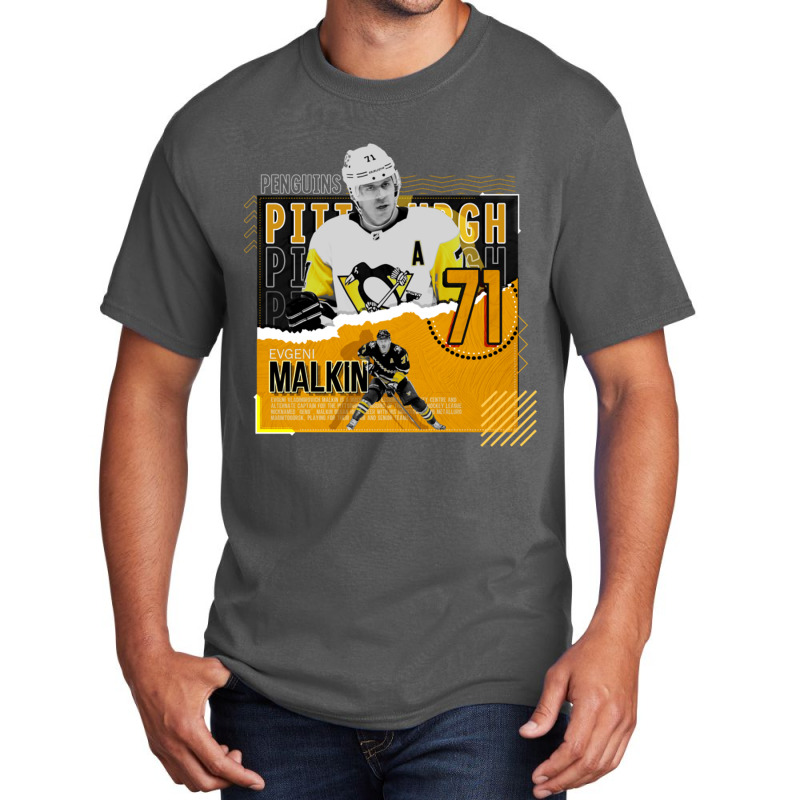 Evgeni Malkin Hockey Paper Poster Penguins Basic T-shirt by kr205 | Artistshot