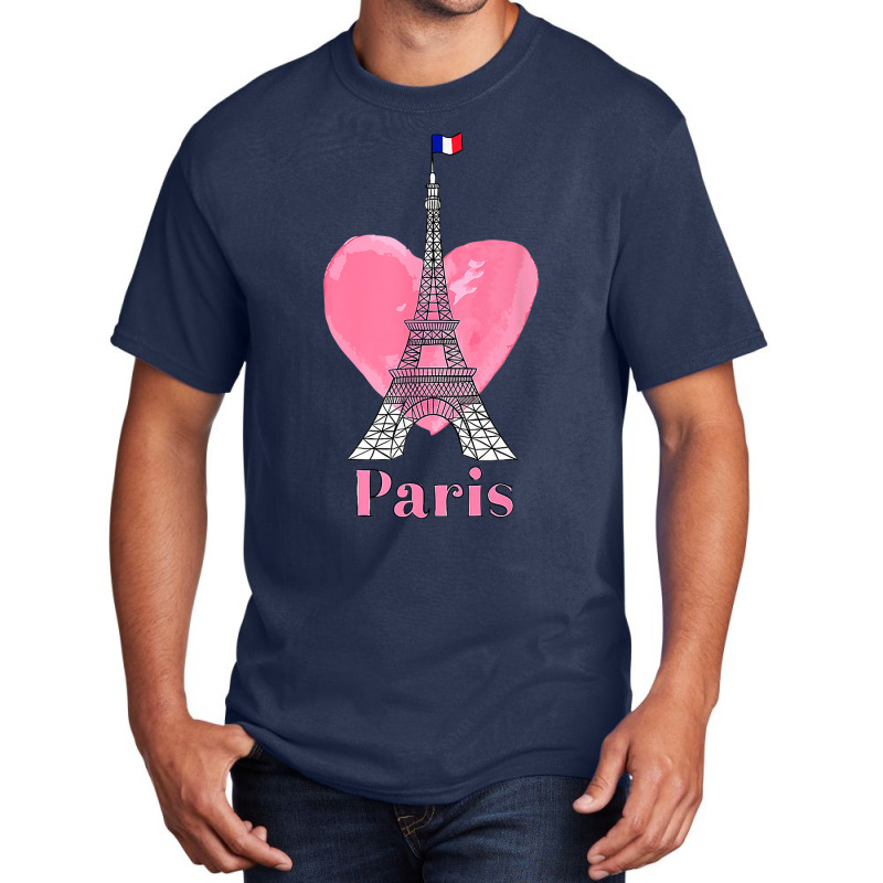 I Love Paris T Shirt Eiffel Tower France Men's Women's Kids Premium T Basic T-shirt by alaizws | Artistshot