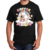 Coffee Magic T Shirtcoffee Magic Unicorn T Shirt Basic T-shirt | Artistshot