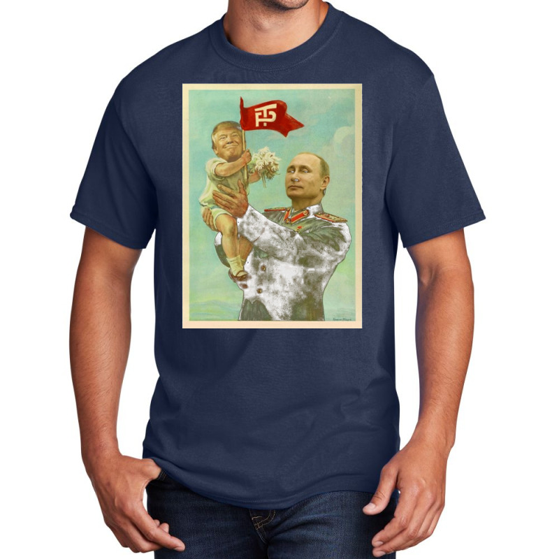 Baby Trump With Putin Basic T-shirt | Artistshot