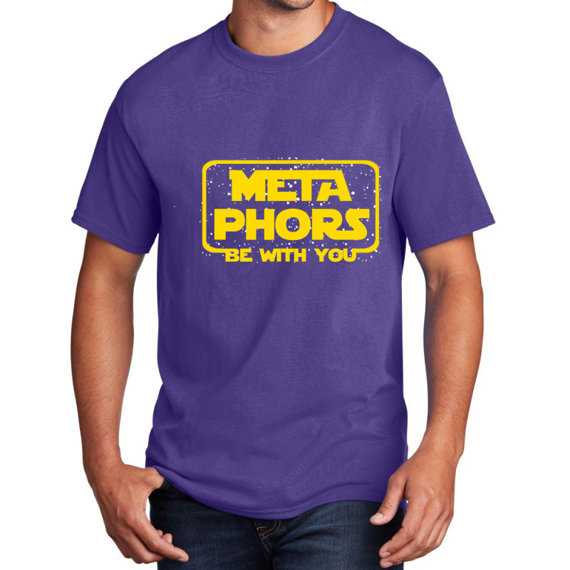 Metaphors Be With You Funny English Teacher Space Basic T-shirt by CUSER3146 | Artistshot