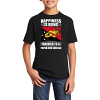 Happiness Is Being Married To A Papua New Guinean T Shirt Basic Youth T-shirt | Artistshot