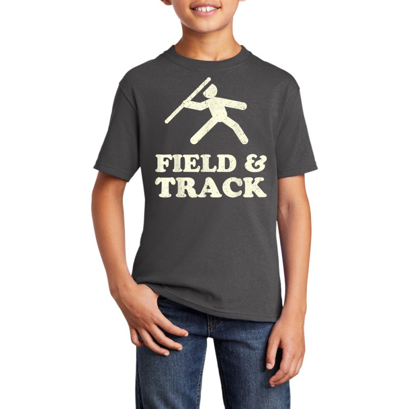 Vintage Track & Field Throwing Coach Javelin Shot Put Discus T Shirt Basic Youth T-shirt by haylesfshiltsxd1 | Artistshot