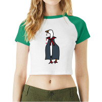 Halloween T  Shirt Halloween Horror Vampire Gaming Goose T  Shirt Raglan Crop Top | Artistshot