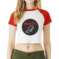 Parks And Recreation Mouse Rat Raglan Crop Top | Artistshot