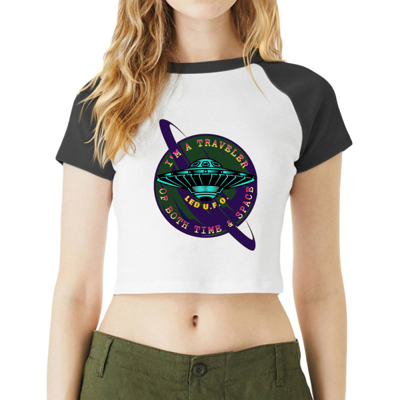 Traveler Of Time & Space Raglan Crop Top by PhoebeBaird | Artistshot