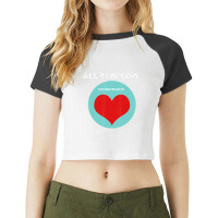 All Time Low Future Hearts Raglan Crop Top | Artistshot