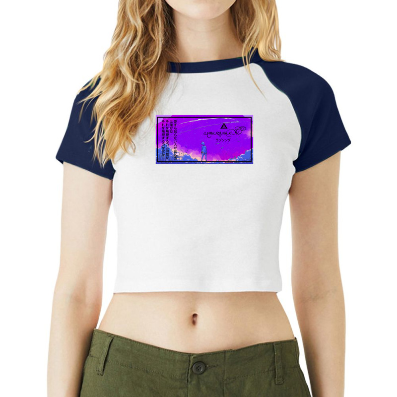 Amazarashi Love Song .png Raglan Crop Top by DonaldGutier | Artistshot