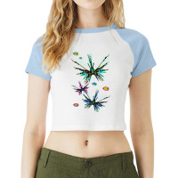 Psychedelic Parade, Psychedelic Parade Vintage, Psychedelic Parade Art Raglan Crop Top | Artistshot