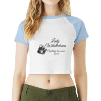 Bridgerton Lady Whistledown Spilling Tea Since 1813 Pattern Raglan Crop Top | Artistshot