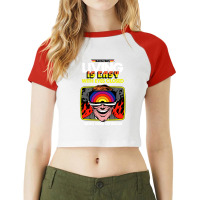 Eyes Closed Raglan Crop Top | Artistshot