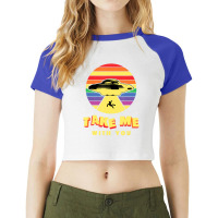 Take Me With You Raglan Crop Top | Artistshot